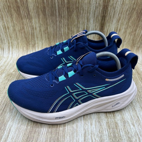 Asics Gel-Nimbus 26 Women\'s Size 9.5 Blue Running Shoes Sneakers 1012B601